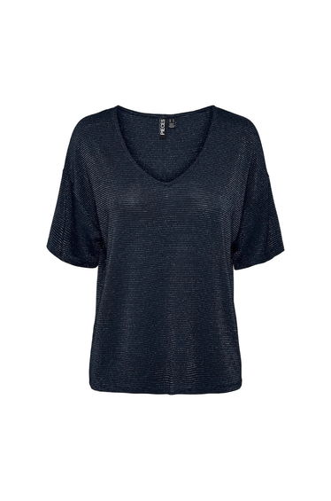 Oversized Sparkly Striped T-Shirt