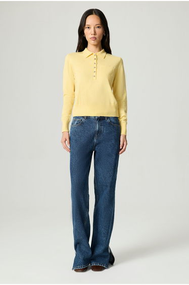 Relaxed Polo Knit Sweater