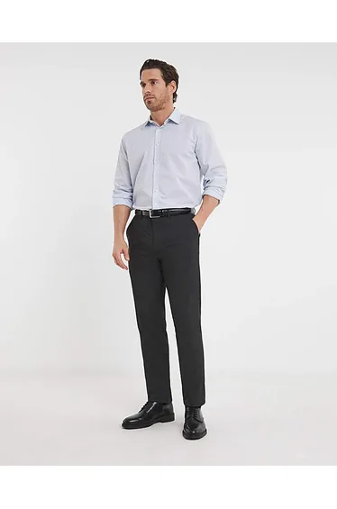 Regular Fit Plain Front Stretch Trouser