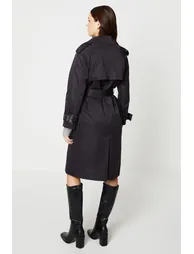 Cuff Detail Trench Coat - 2