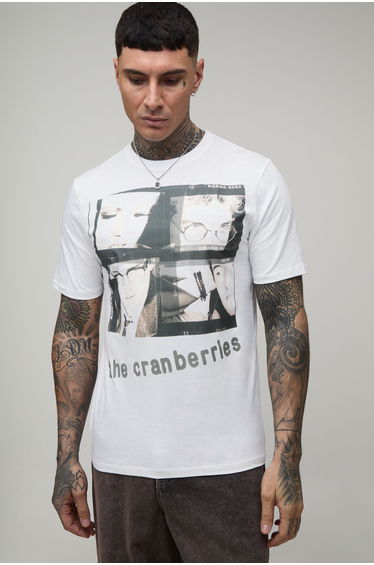 Tall The Cranberries Oversized License Print T-shirt - white
