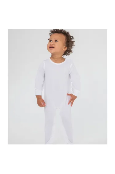 Larkwood Babies Organic Sleepsuit - White