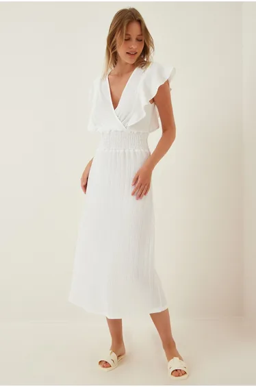 Dress - White - A-line