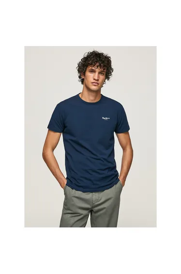 Original Basic Stretch T-Shirt in Cotton with Crew Neck