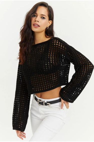 Blouse - Black - Regular fit