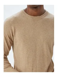 سترة كوتون بيج محبوك بأكمام طويلة - 4