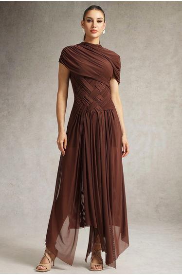 Hayden Braided Tulle Maxi Dress