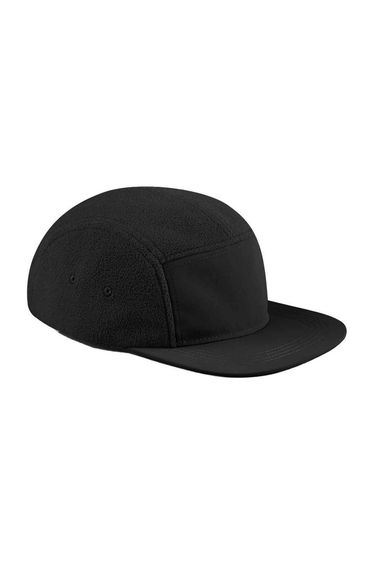 Beechfield Unisex Adult Recycled Fleece Camper Cap - Black