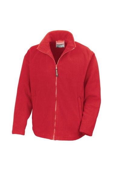 Result Mens Horizon Micro High Density Compact Fleece Jacket - Red