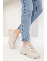 Beige Women's Sneaker 18148 - 2