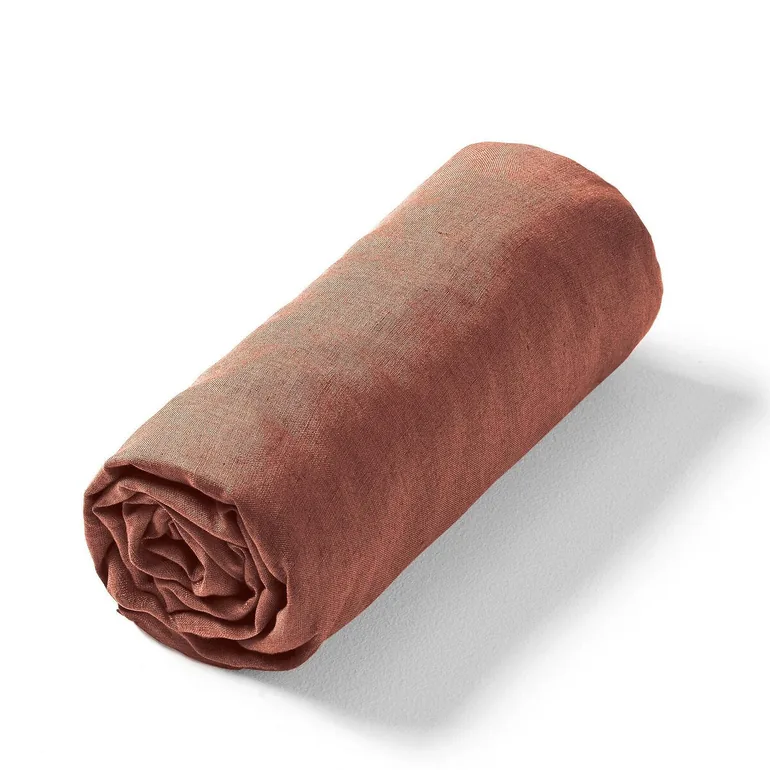 Elina Washed Linen Fitted Sheet for Thick Mattresses - 2