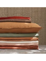 Elina Washed Linen Fitted Sheet for Thick Mattresses - 4