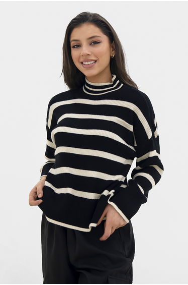 Long sleeve striped sweater