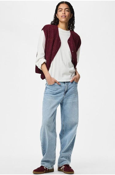 Sherpa Sleeveless Cardigan