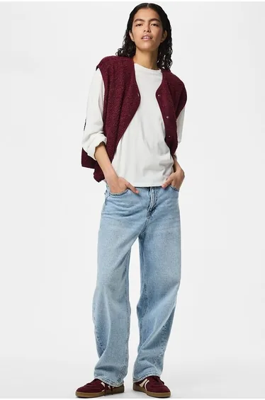 Sherpa Sleeveless Cardigan