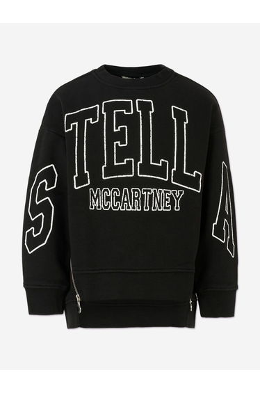 Stella McCartney Girls Logo Sweatshirt in Black