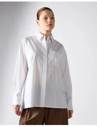 White Stripe Lightweight Shirt