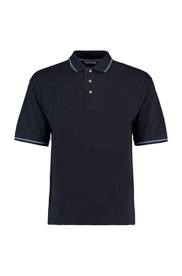Kustom Kit Mens Polo Shirt - Navy/Light Blue