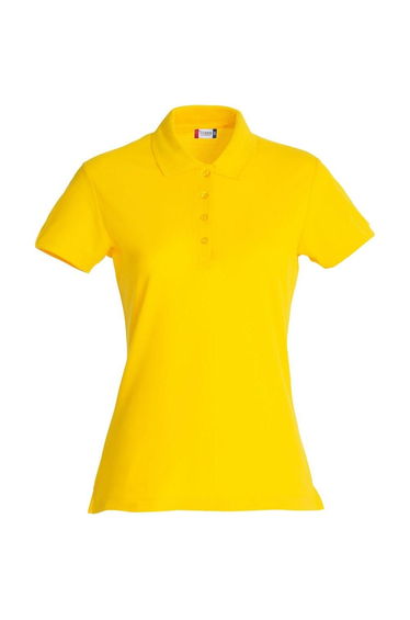 Clique Womens/Ladies Plain Polo Shirt - Lemon