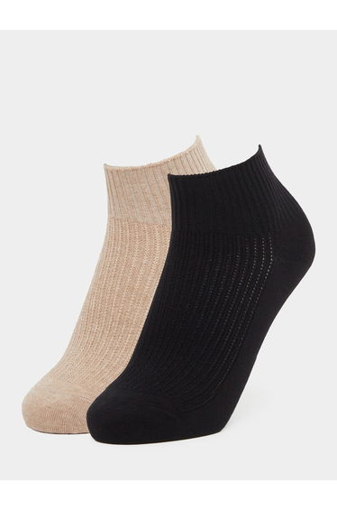 Set of 2 - Solid Ankle Socks