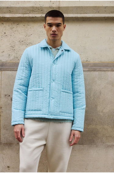 Regular Fit Quilted Harrington Jacket