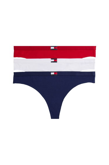 Heritage Packs 3 Pack Thong White/Red/Navy