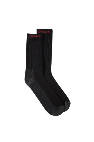 Dickies Mens Industrial Socks (Pack of 2) - Black