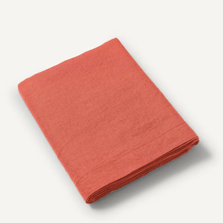 Elina Washed Linen Flat Sheet - 3