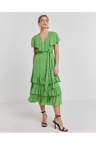 Joanna Hope Maxi Dobby Dress