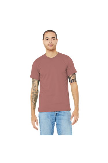 Canvas Unisex Jersey Crew Neck T-Shirt / Mens Short Sleeve T-Shirt - Mauve