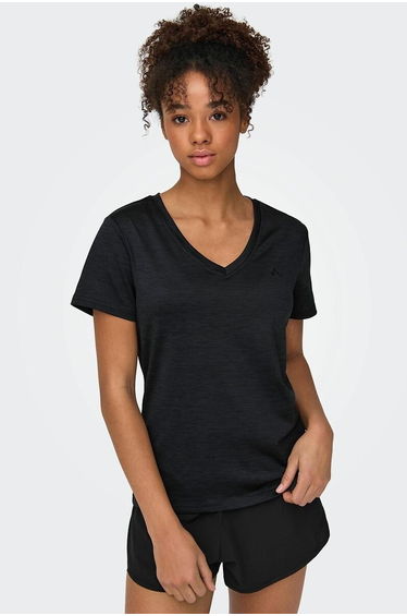 Core Life Sports T-Shirt with V-Neck and Short Sleeves