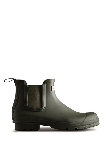 Hunter Mens Original Chelsea Boot Dark Olive