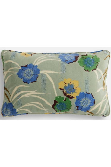 Mowan Printed Cotton Velour Rectangular Cushion Cover 50x30