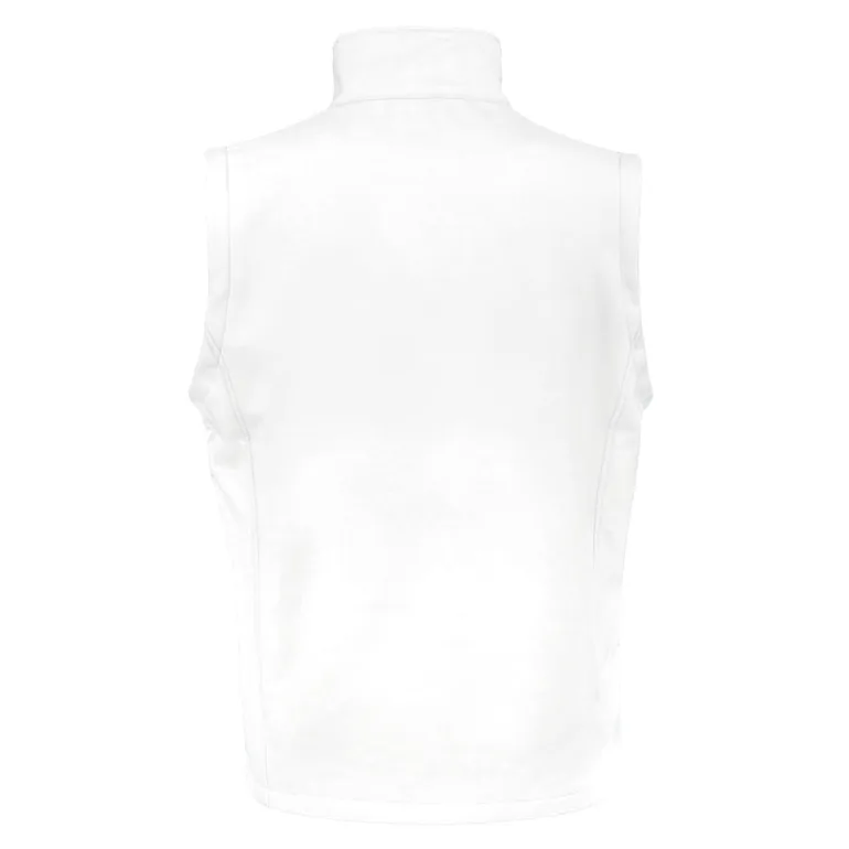 Result Mens Core Printable Softshell Bodywarmer - White /Black - 1