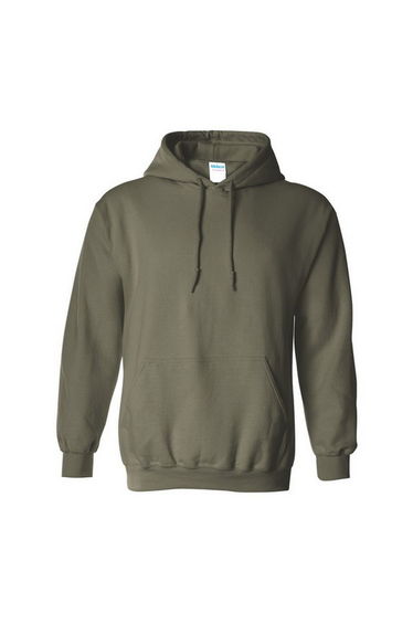 Gildan Heavy Blend Adult Unisex Hooded Sweatshirt / Hoodie - Military Green