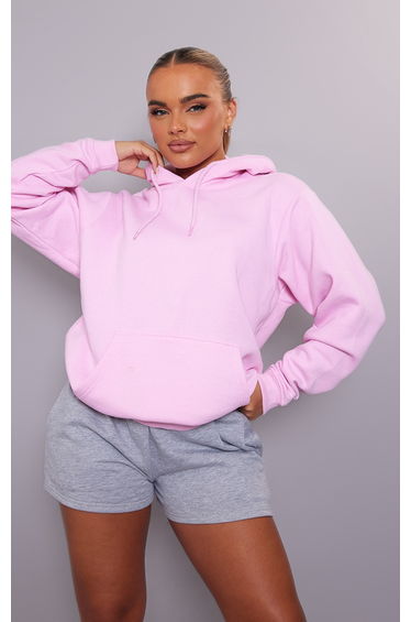 Baby Pink Oversized Fit Sweat Hoodie