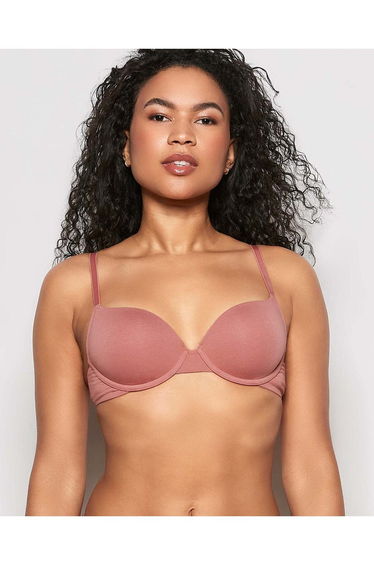 Lightly Lined Demi Bra in Rosy Blush