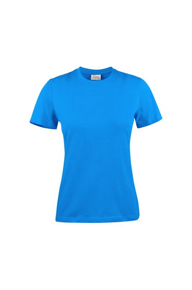 Printer Womens/Ladies Heavy T-Shirt - Ocean Blue