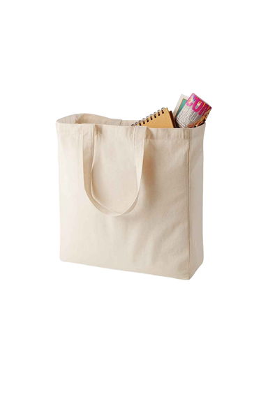 Quadra Canvas Classic Shopper Bag - 19 Litres - Natural
