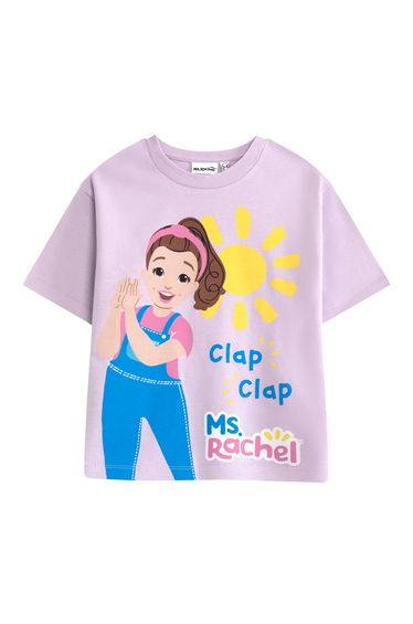 Ms. Rachel Girls Clap Clap Short-Sleeved T-Shirt - Pink