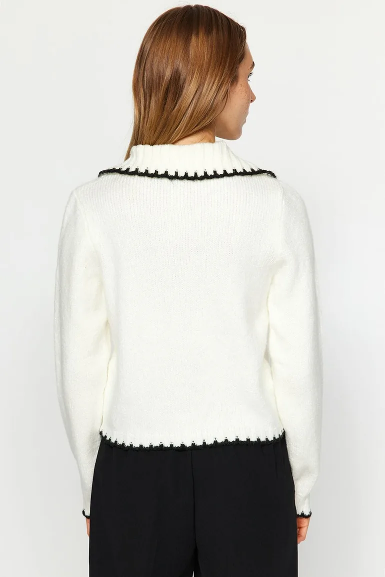Cardigan - Ecru - Regular fit - 4