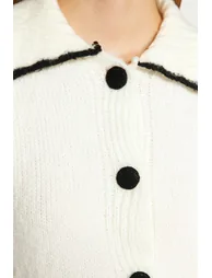 Cardigan - Ecru - Regular fit - 3