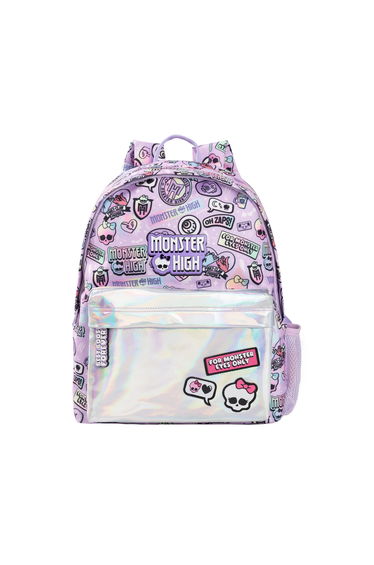 Monster High Holographic Backpack - Purple/Silver