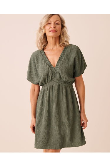 Short Crinkle Dress