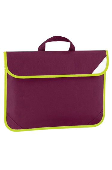 Quadra Enhanced-Vis Book Bag - 4 Litres - Burgundy