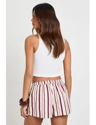 Stripe Poplin Henley Short - multi - 2