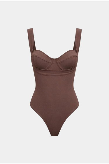 Solid Slip Sleeveless Bodysuit