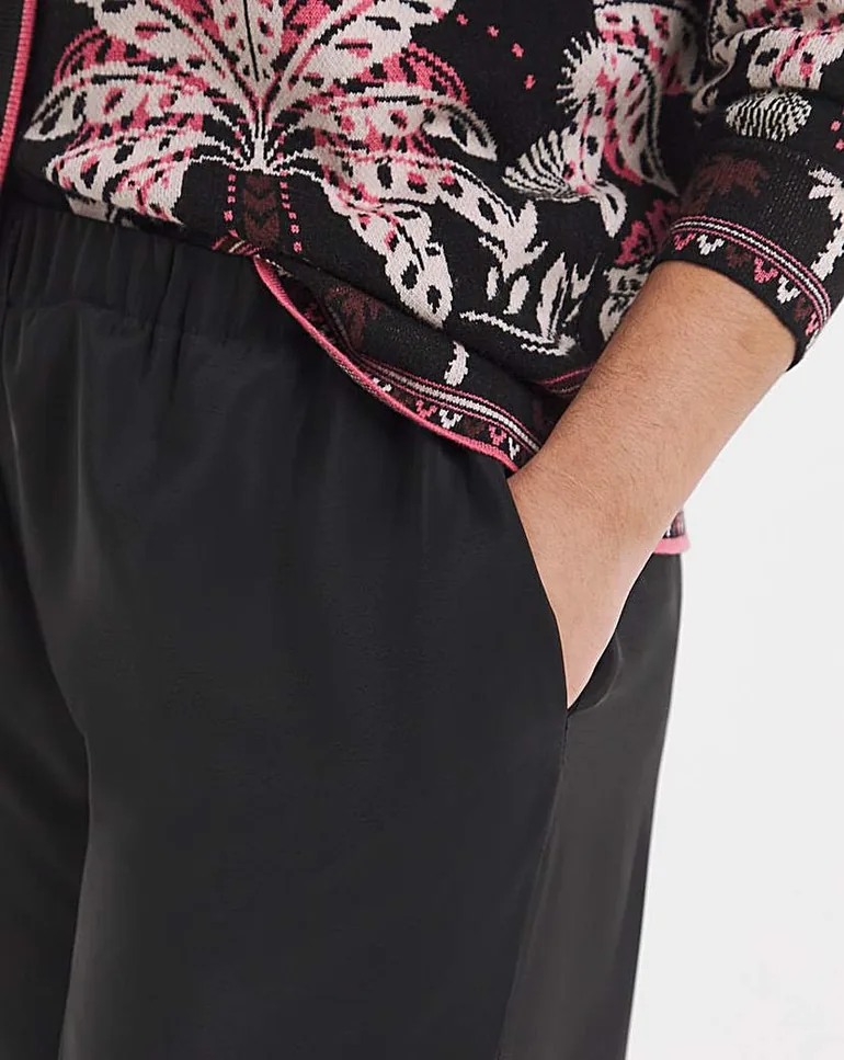 Palm Printed Palazzo Trouser - 2