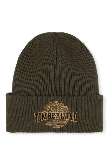 TIMBERLAND BOYS LOGO BEANIE KHAKI