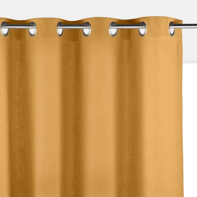 Panama Single Cotton Curtain with Metal Eyelets - 1